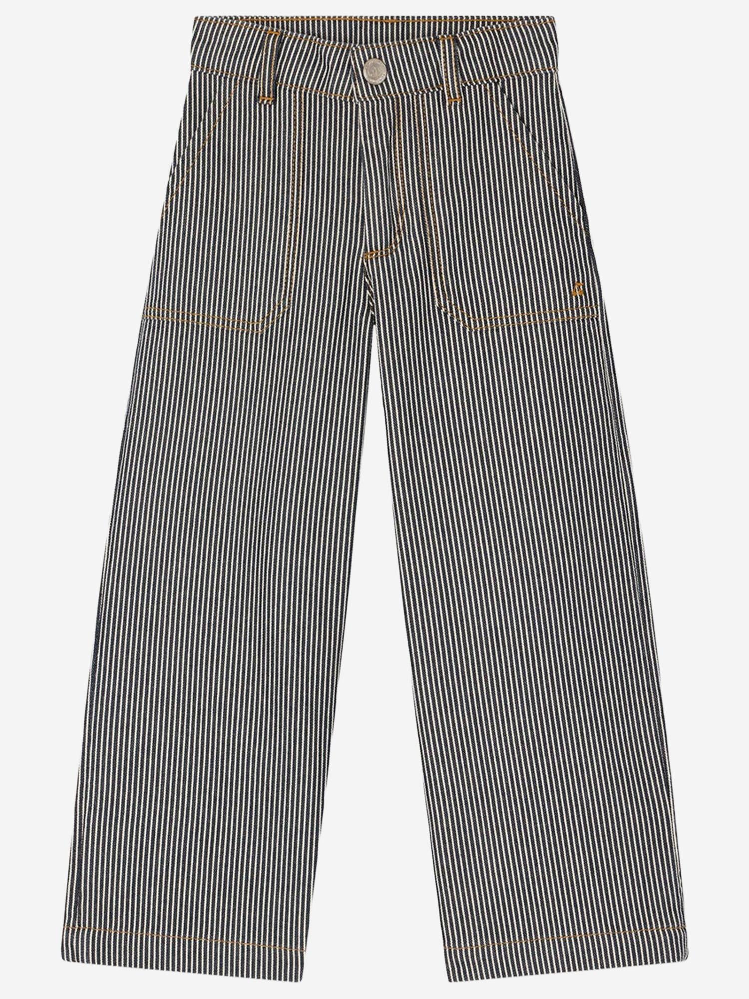 PANTALONI IN COTONE A RIGHE S06GPAW00005 299A BONPOINT KIDS 