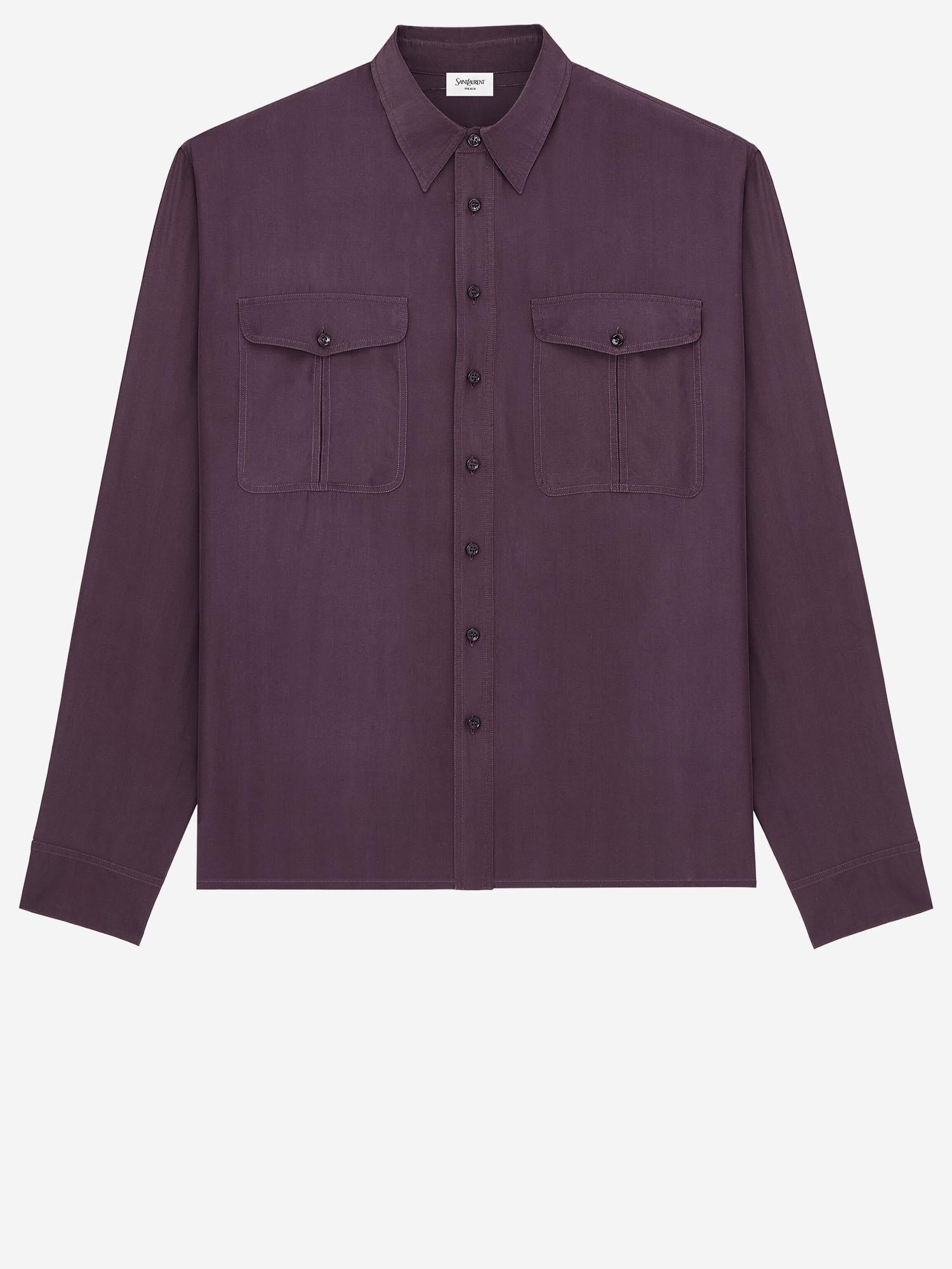 CAMICIA IN VISCOSA E SETA 854249 Y2N495055 SAINT LAURENT 