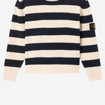 MAGLIONE IN MISTO COTONE A RIGHE 5100011 S0M11V0028 STONE ISLAND KIDS 