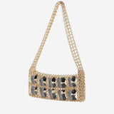 BORSA CON PANNELLI RIFLETTENTI MINICHOCO GOLDSILVER SILVIA GNECCHI 