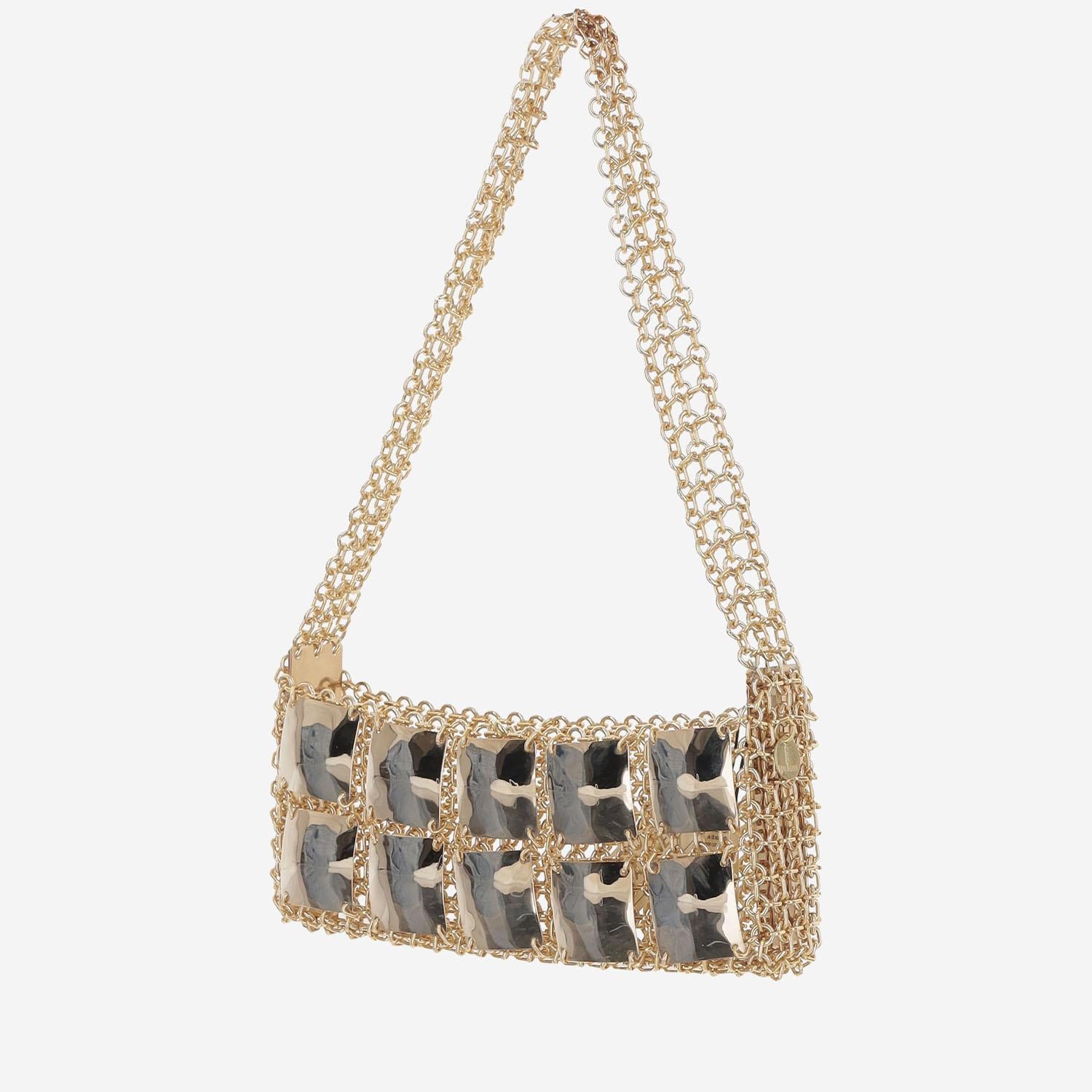 BORSA CON PANNELLI RIFLETTENTI MINICHOCO GOLDSILVER SILVIA GNECCHI 