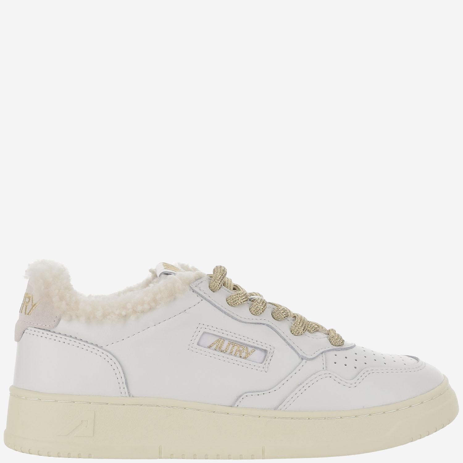 SNEAKERS LOW MEDALIST IN PELLE AULWWX01 WHTWHT AUTRY 
