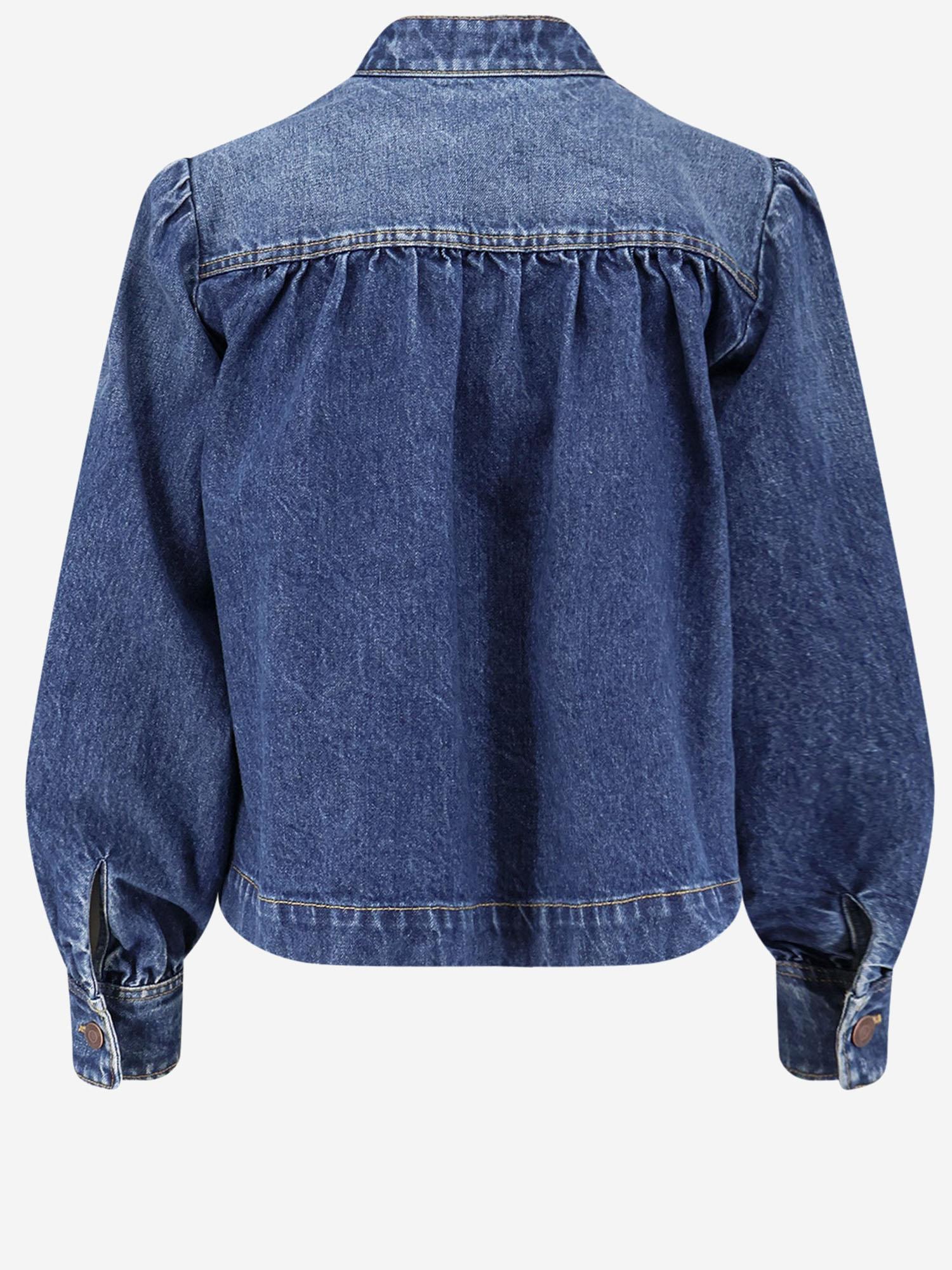 GIACCA ARRICCIATA A COLLO ALTO IN DENIM CH26SDV09258 4A1 CHLOE 