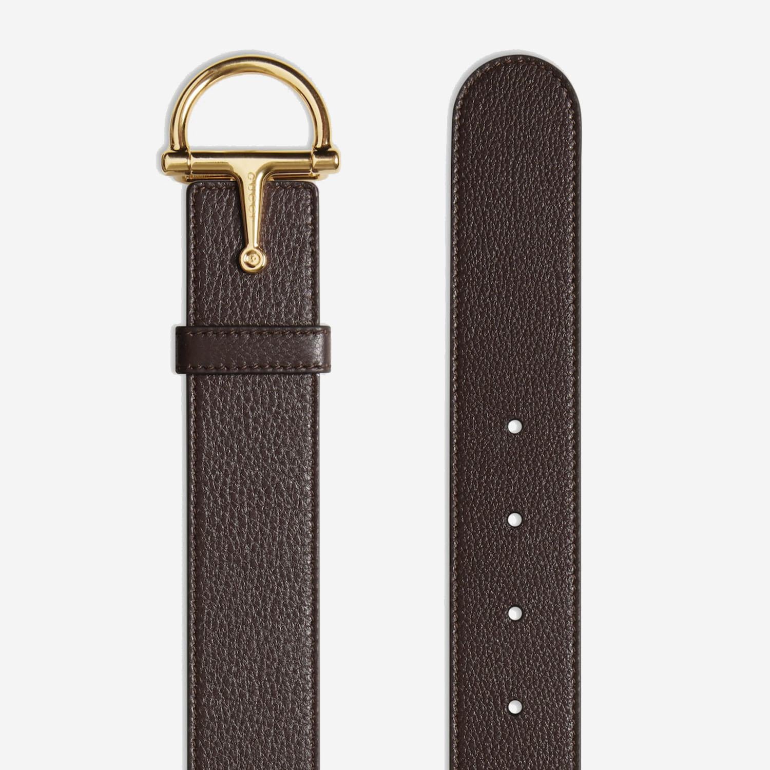 Cintura con fibbia mezzo Morsetto 836995 AAEAO2554 GUCCI 
