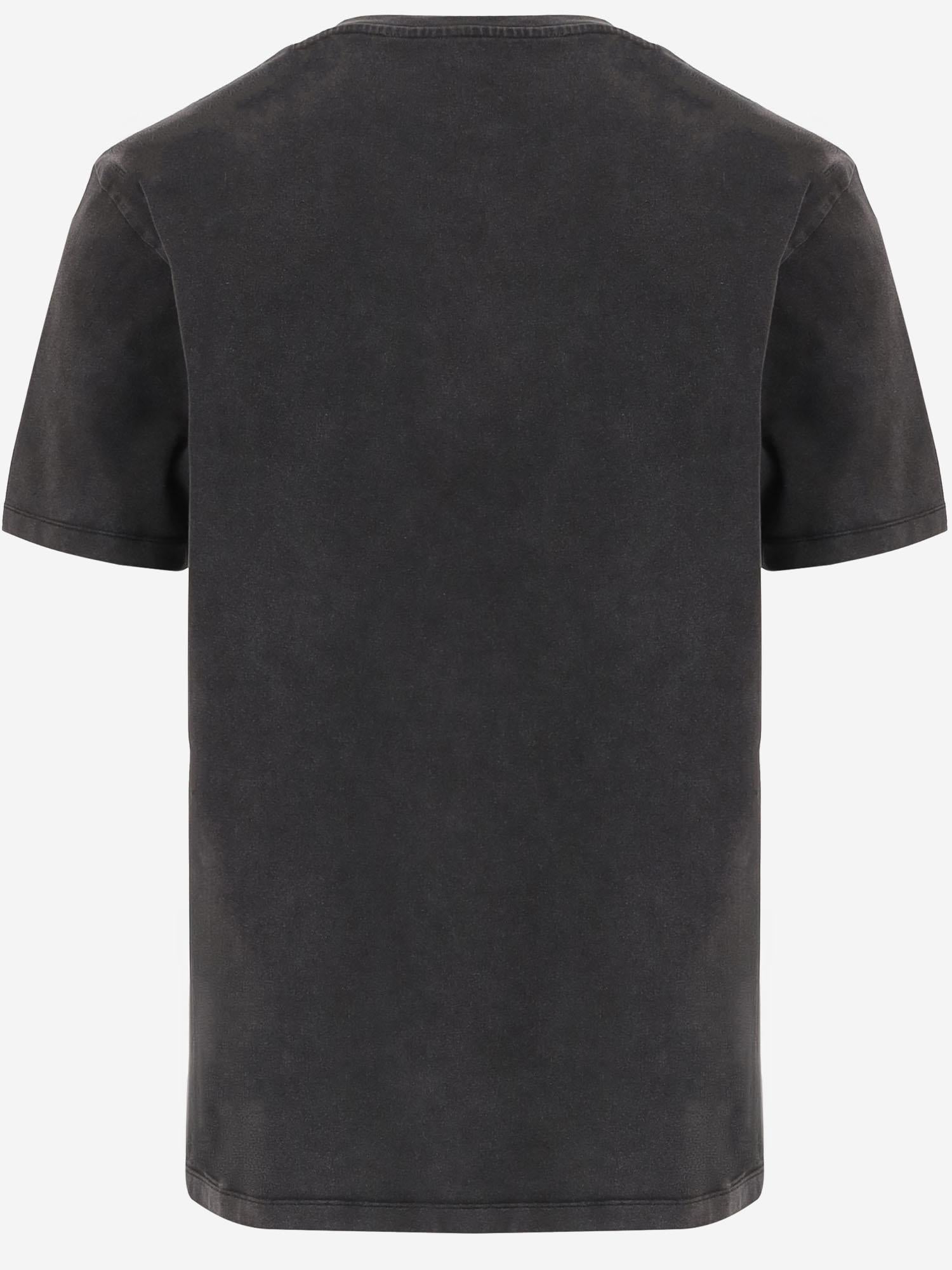 T-SHIRT IN COTONE CON STAMPA LOGO 1111LUCKBASICTEE BLACK 11:11 L.U.C.K. 