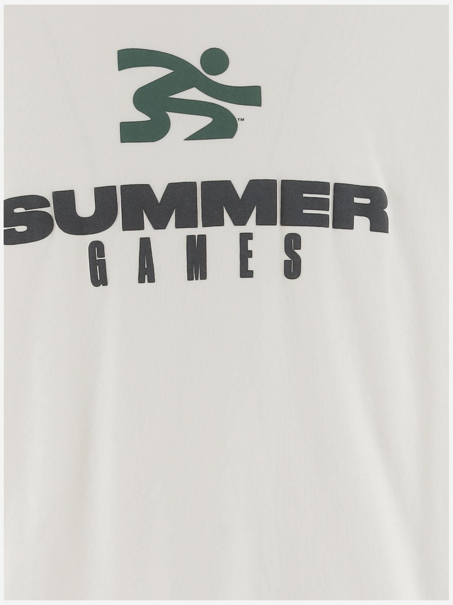 T-SHIRT IN COTONE CON LOGO SG2510101 ORGANICCOTTON SUMMER GAMES 