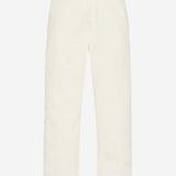 PANTALONI SANKURO IN COTONE E CASHMERE 981W3670 WHT THE ROW 