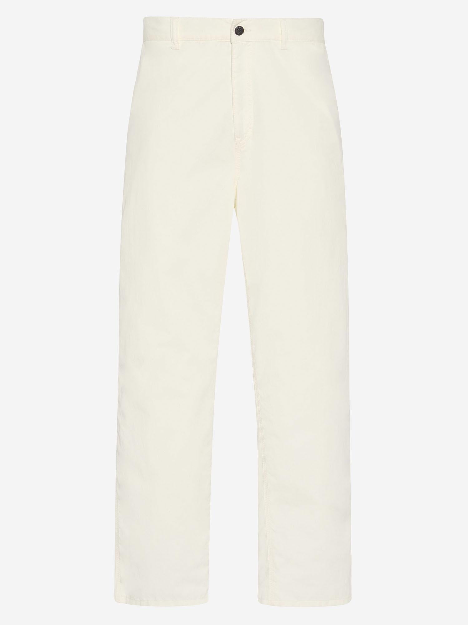 PANTALONI SANKURO IN COTONE E CASHMERE 981W3670 WHT THE ROW 
