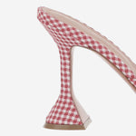 SANDALI LUPITA IN TESSUTO E PELLE LUPITASLIPPER 95REDWHITE AMINA MUADDI 