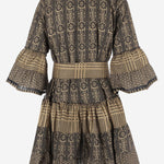 ABITO IN COTONE CON MOTIVO geometrico SPRING 04BLACKGOLD PEPS CANNES 