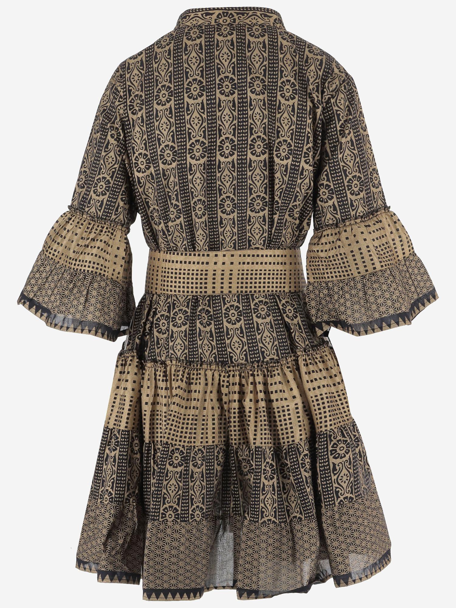 ABITO IN COTONE CON MOTIVO geometrico SPRING 04BLACKGOLD PEPS CANNES 