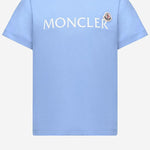 T-SHIRT IN COTONE CON LOGO 8C0001089AFV 70G MONCLER ENFANTS 