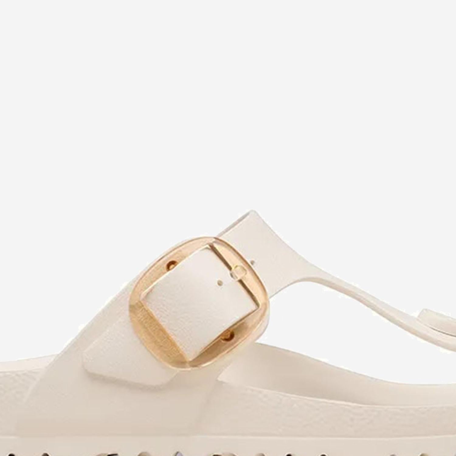 MULES GIZEH BIG BUCKLE 1031366 EGGSHELL BIRKENSTOCK 