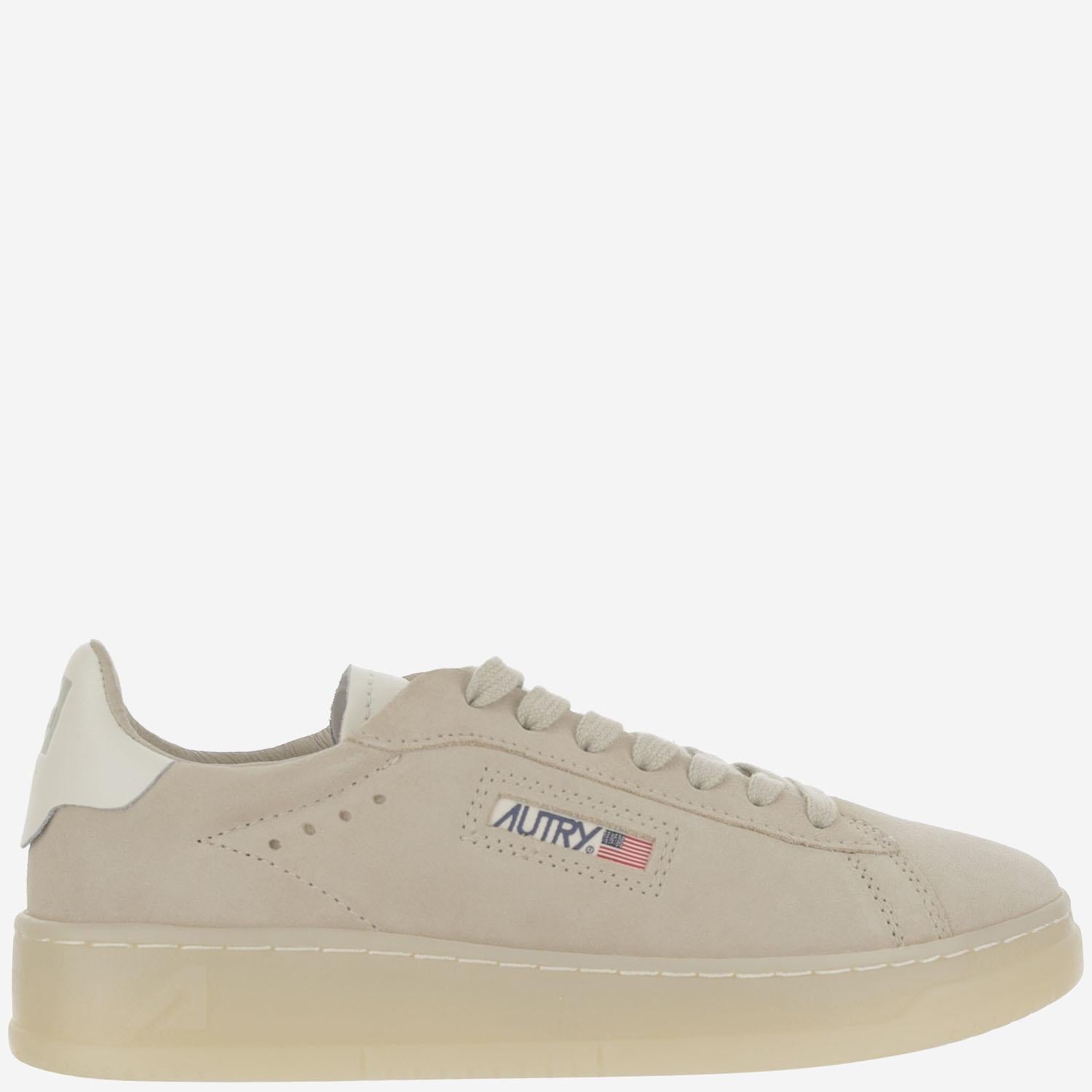 SNEAKERS DALLAS LOW IN PELLE ADLWUE10 SUEDELEATPAPYRUSMARSH AUTRY 