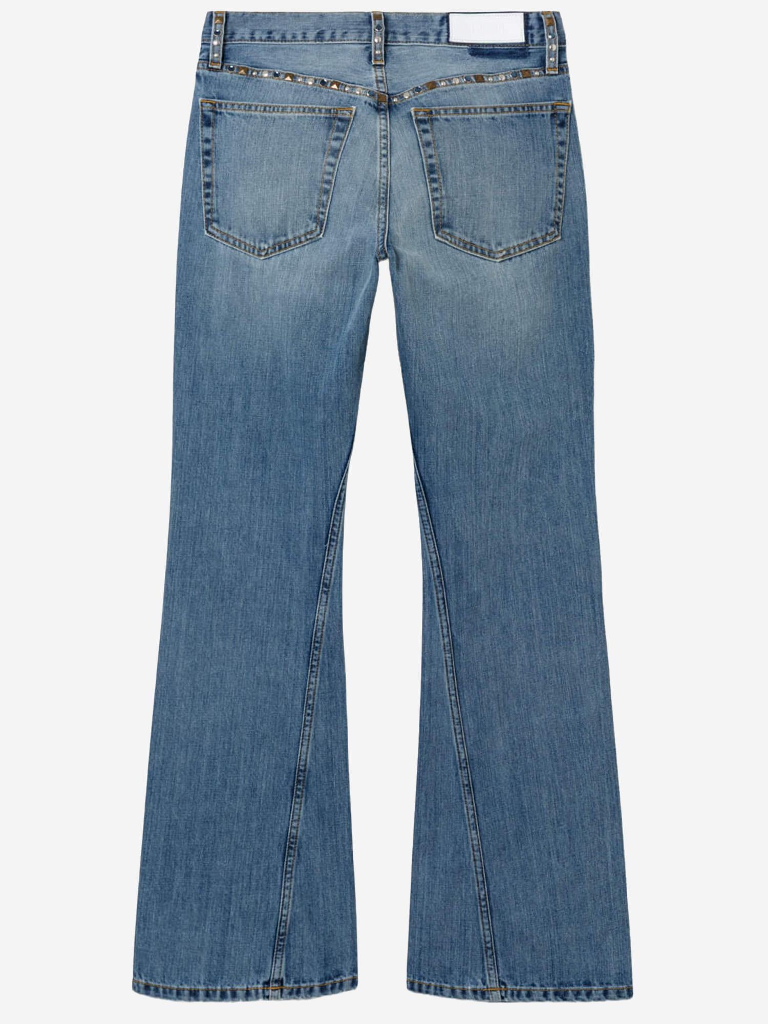 JEANS TWISTED MID RISE BOOTCUT COTONE 13803WTWMRBTA THUNDERSTRUCK RE/DONE 