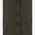 CARDIGAN IN CASHMERE CON MOTIVO TRECCIA KNCD24121 152 ARCH4 
