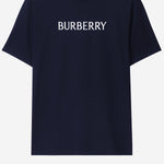 T-SHIRT IN COTONE CON LOGO 8122388 NAVY BURBERRY 