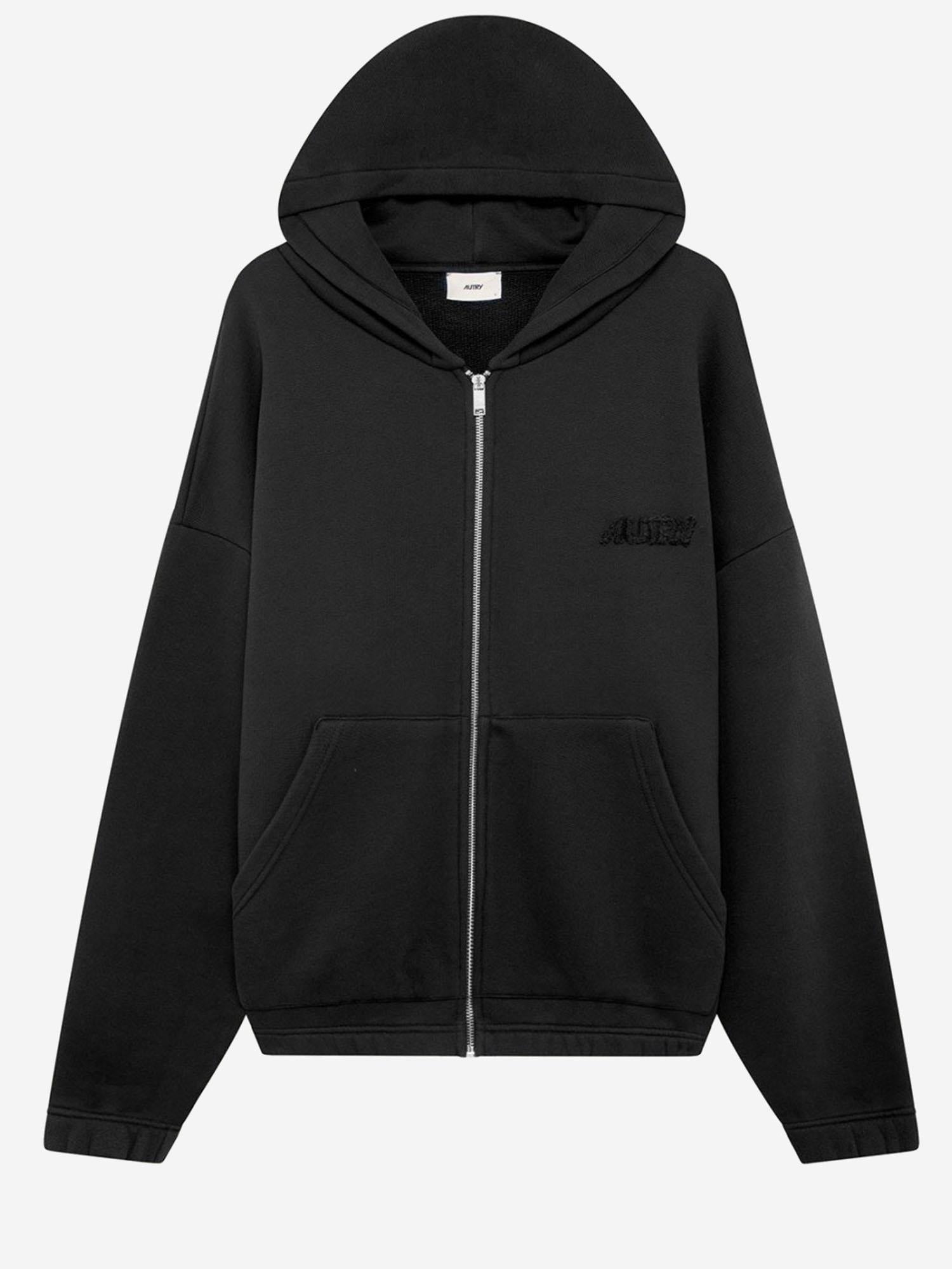 FELPA IN COTONE CON LOGO HIPX032K JERSEYBLACK AUTRY 