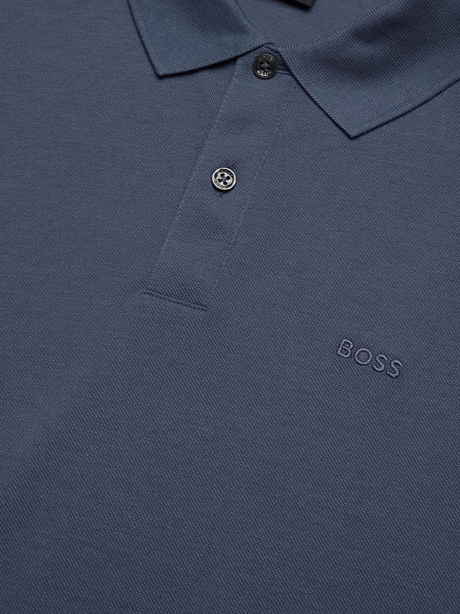 Polo in cotone con logo 50553564 466 HUGO BOSS 