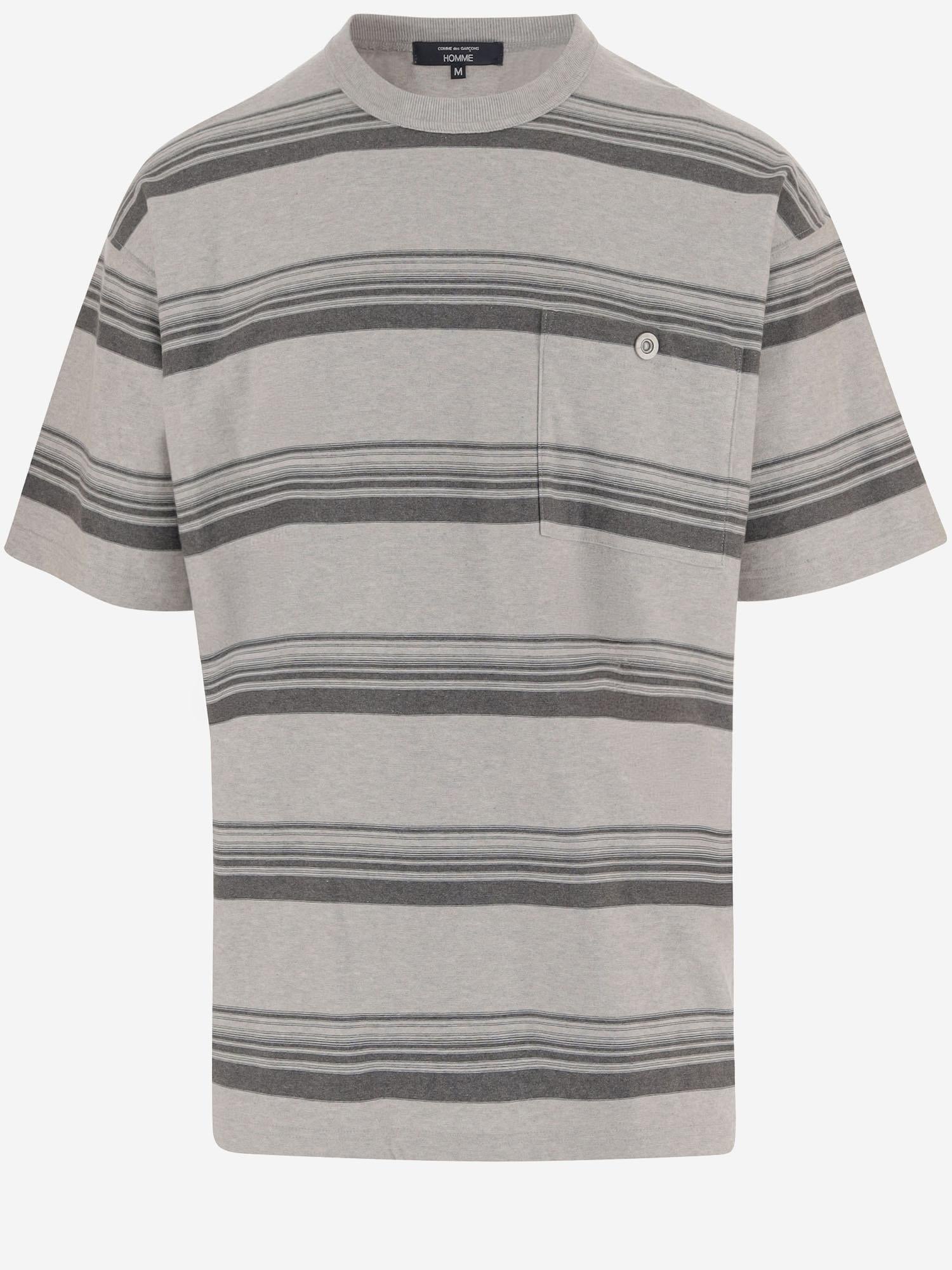 T-SHIRT IN COTONE A RIGHE HQT002 2 HOMME 