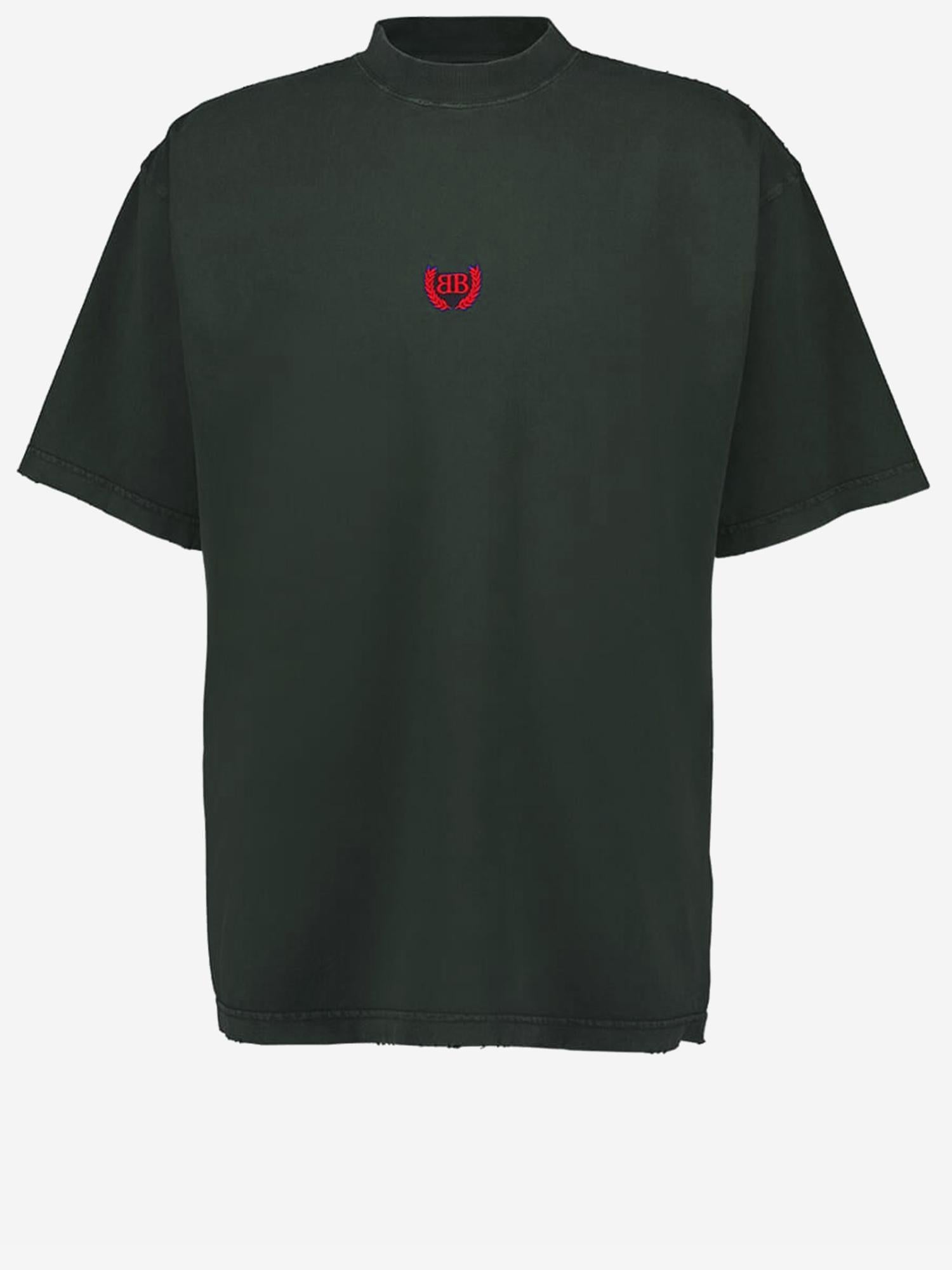 T-SHIRT IN COTONE CON LOGO 764235 TSVC93044 BALENCIAGA 