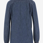 BLUSA IN DENIM DI COTONE 6B0DB03E7MR 558 VALENTINO 