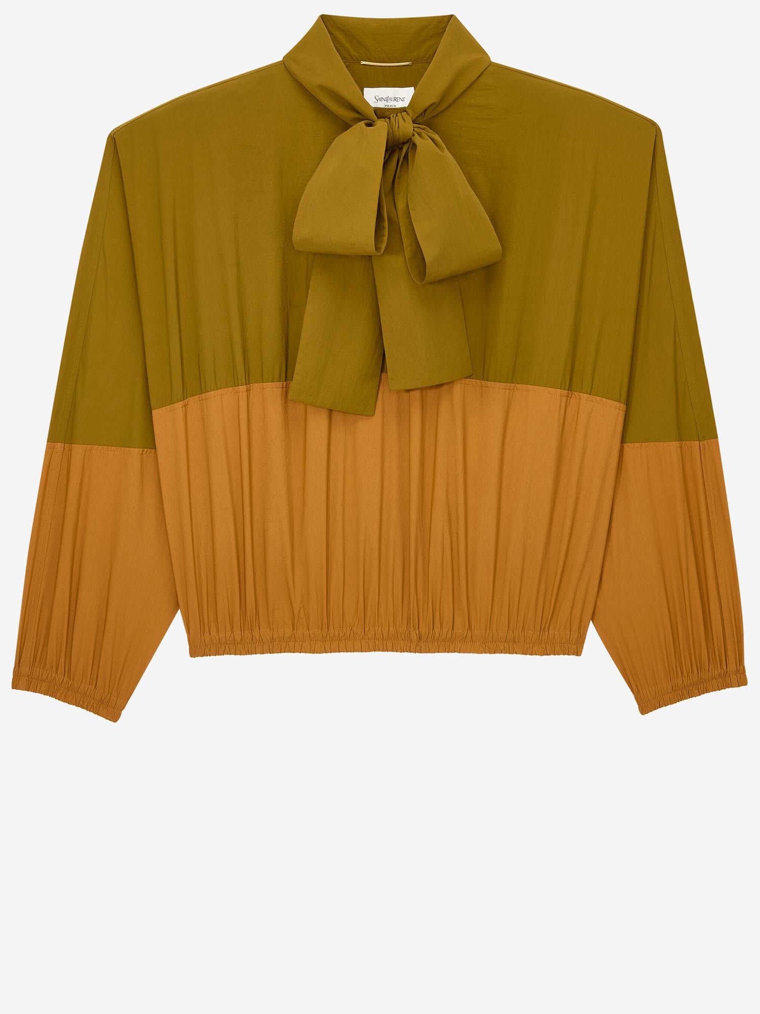 Giacca a vento in faille di nylon 856268 Y6J183518 SAINT LAURENT 