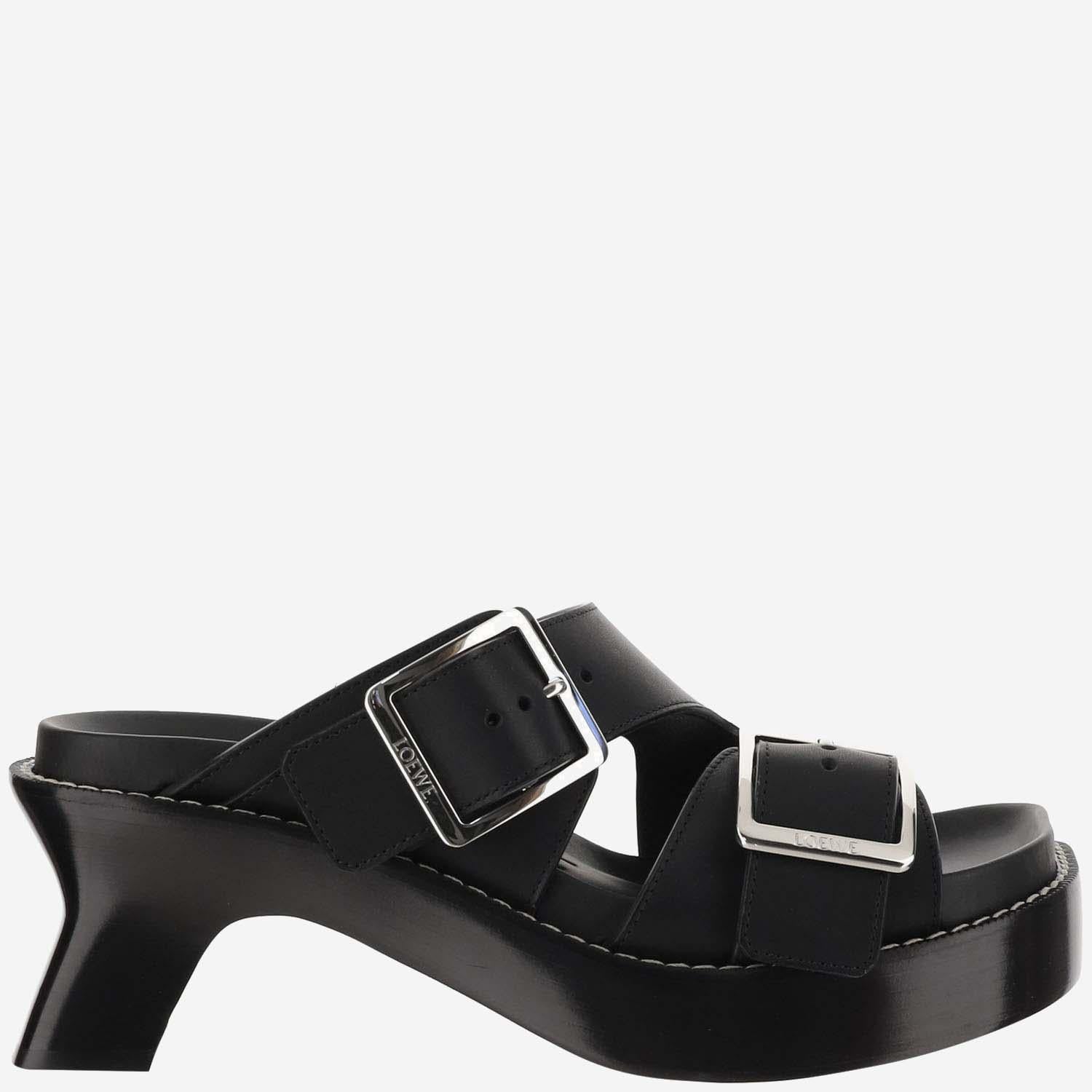 SABOT CON TACCO EASE IN PELLE DI VITELLO L814465X83 1100 LOEWE 