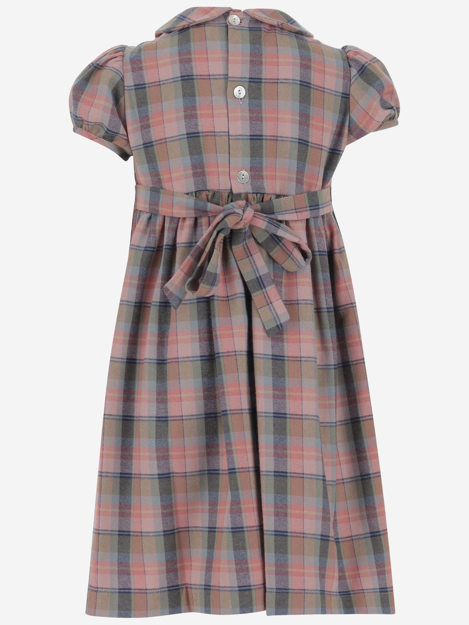 ABITO IN COTONE CON MOTIVO CHECK CLIVIETTA 17 NICOLETTA FANNA KIDS 