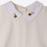 BODY IN COTONE CON COLLETTO RICAMATO S06OUNK00004 002 BONPOINT KIDS 