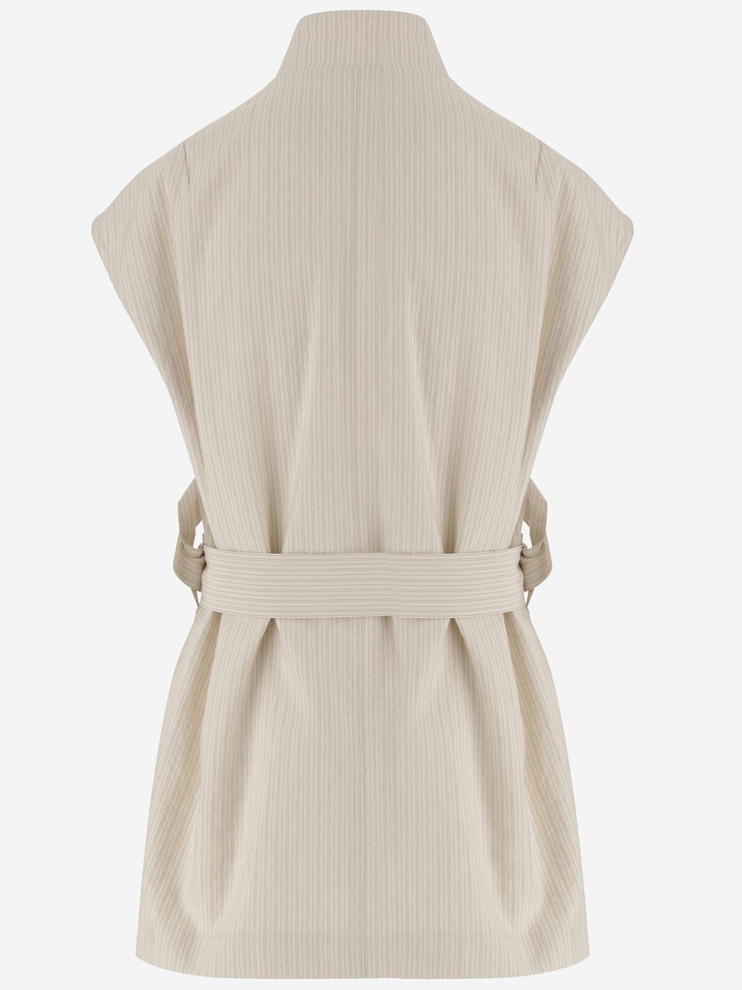 GIACCA SMANICATA IN MISTO COTONE A RIGHE 010557 3360005 DRIES VAN NOTEN 