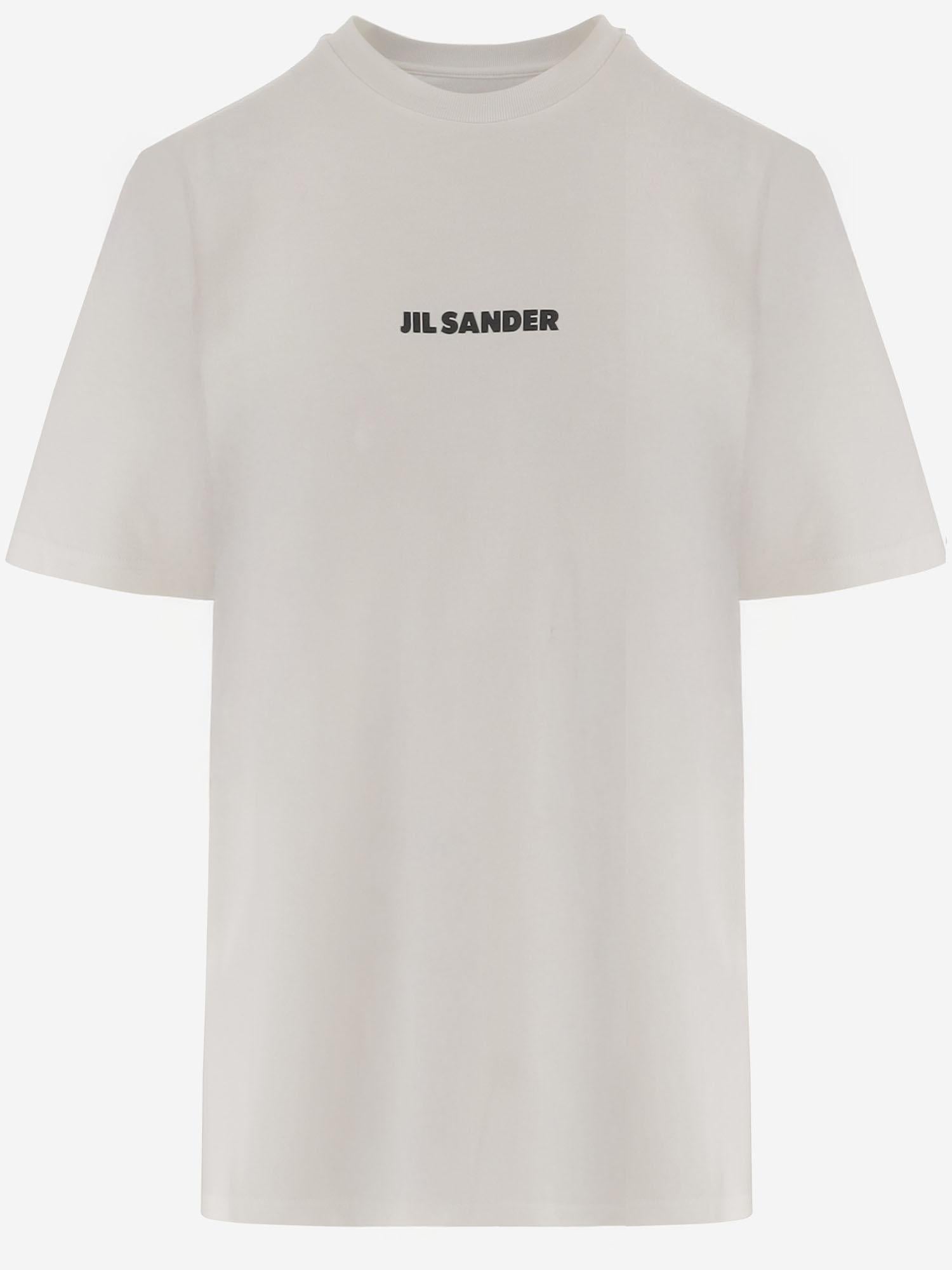 T-SHIRT IN COTONE CON LOGO J02GC0142 J20103102 JIL SANDER 