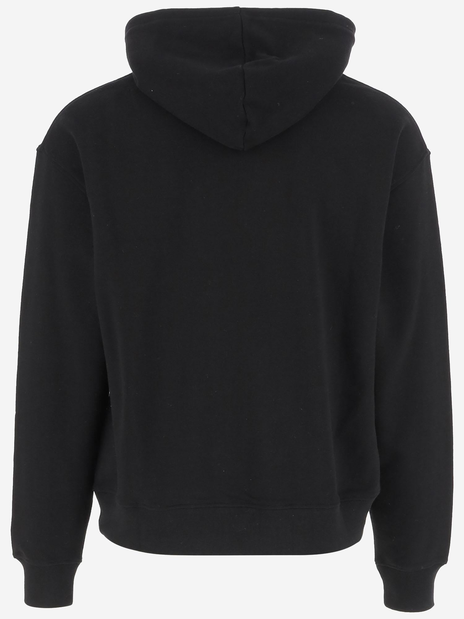 FELPA IN COTONE CON LOGO IC25340 BLACK ICECREAM 