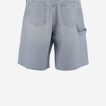 PANTALONI CORTI IN COTONE CON EFFETTO LIVED-IN GMP02080P001850 50134 GOLDEN GOOSE 
