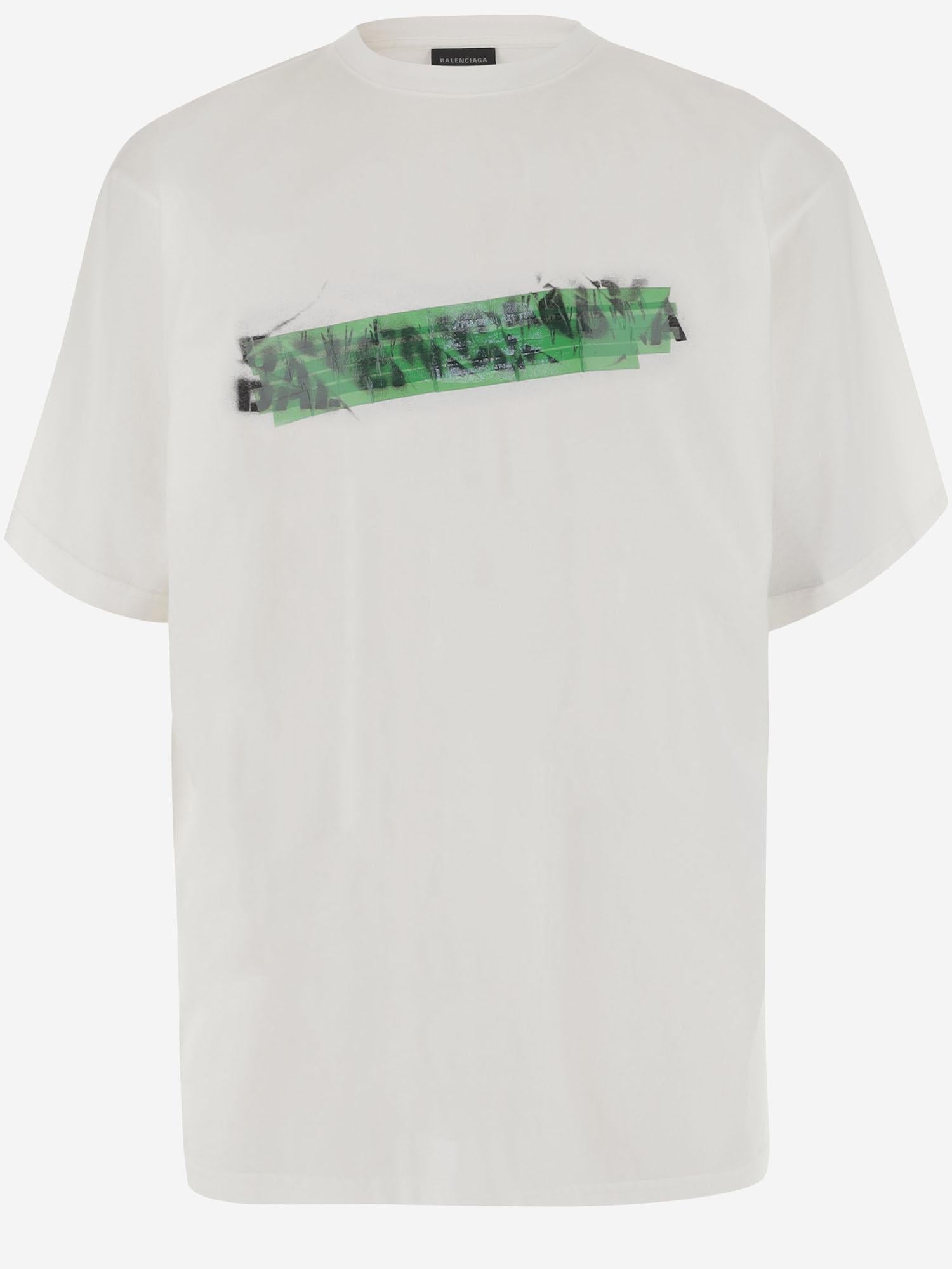 T-SHIRT IN COTONE CON LOGO 764235 TUVI69000 BALENCIAGA 