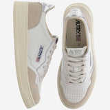SNEAKERS MEDALIST LOW IN PELLE AULWLS74 WHTSILVER AUTRY 