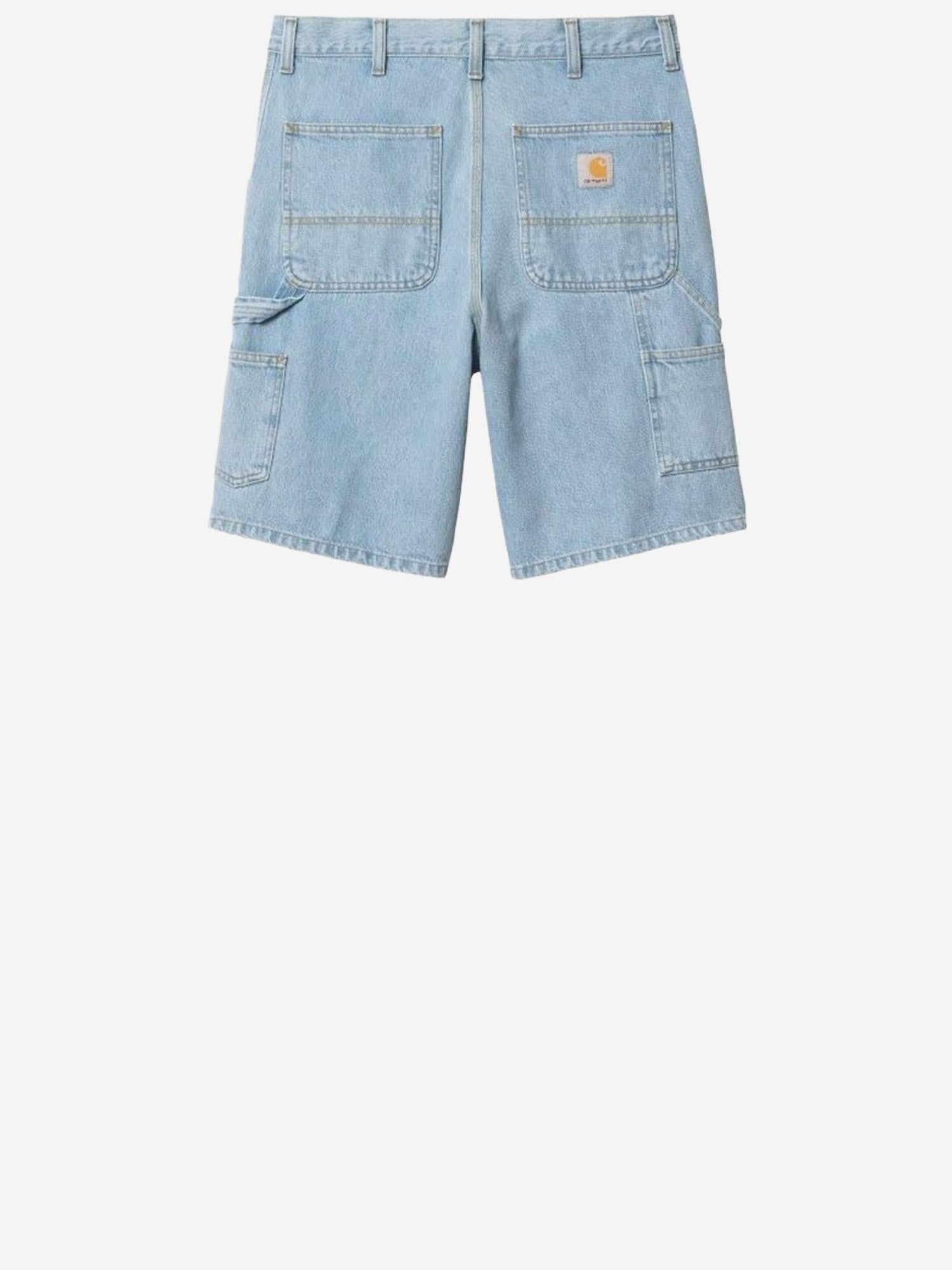 JEANS CORTI IN DENIM CON LOGO I032026 01A3 CARHARTT WIP 