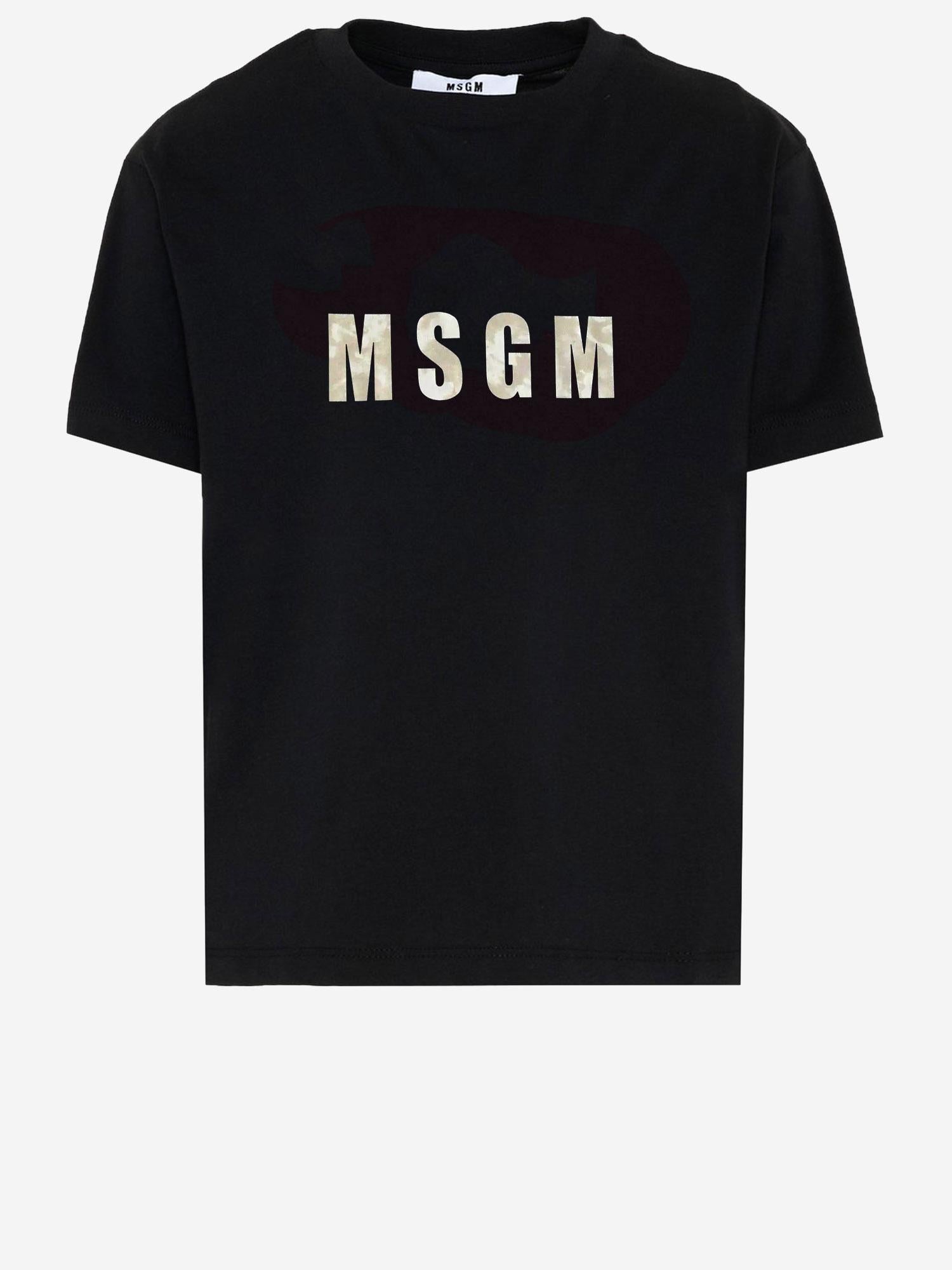 T-SHIRT IN COTONE CON LOGO S6MSJBTH241 110 MSGM KIDS 