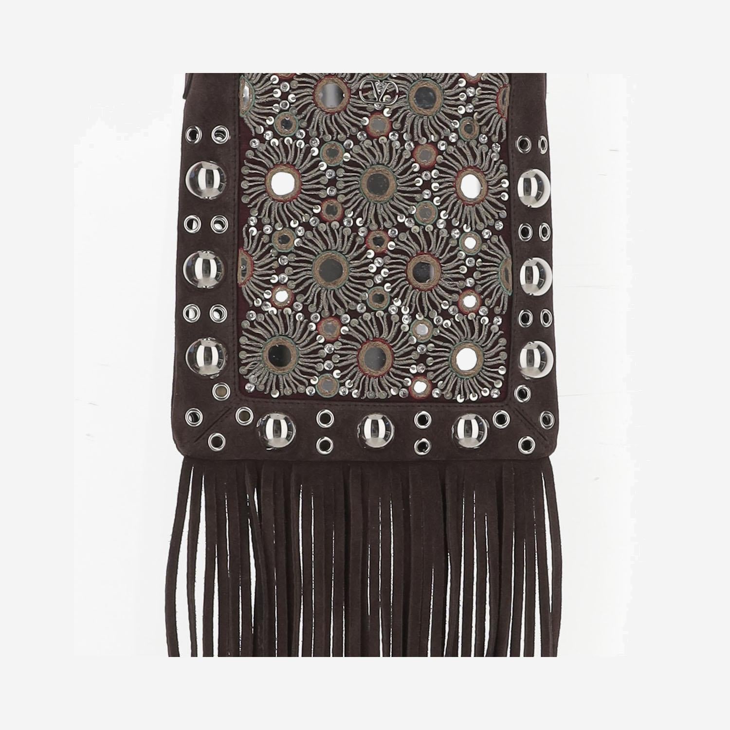 MINI BORSA A SPALLA VALENTINO GARAVANI NELLCÔTE RICAMATA CON FRANGE 7W2B0R34 TAARCB VALENTINO GARAVANI 