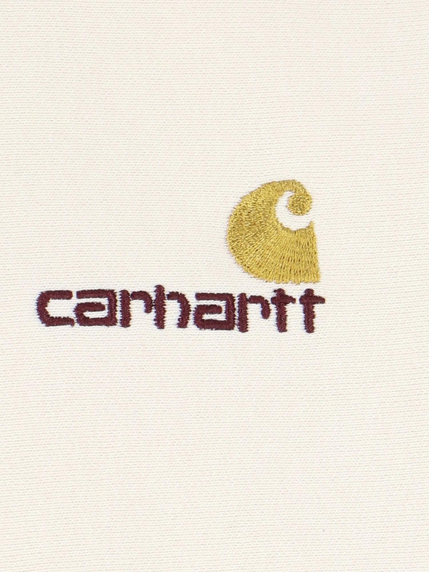 FELPA AMERICAN SCRIPT IN COTONE CON LOGO I028279 05XX CARHARTT WIP 