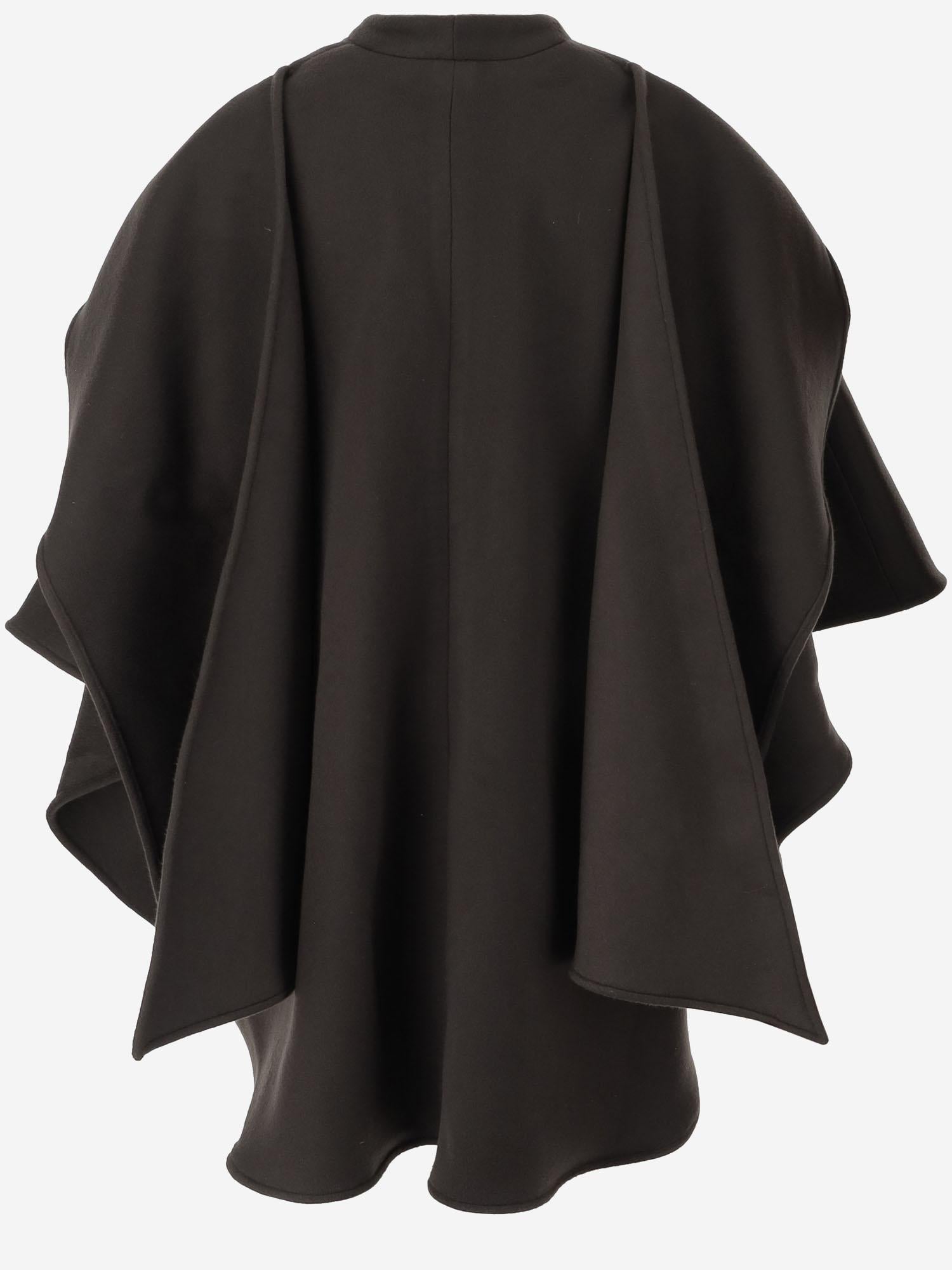 CAPPA IN LANA E CASHMERE CON TASCHINI A FILETTO C008 DFWCMARRON NICCOLO PASQUALETTI 