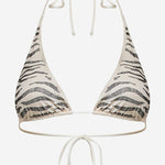 TOP BIKINI GUIANA CON MOTIVO ANIMALIER IN STRASS GUIA003 00235L MC2 SAINT BARTH 