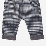 Pantaloni Simon con motivo a quadri 25W186 DARKBLUE 1+ IN THE FAMILY KIDS 