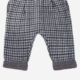 Pantaloni Simon con motivo a quadri 25W186 DARKBLUE 1+ IN THE FAMILY KIDS 