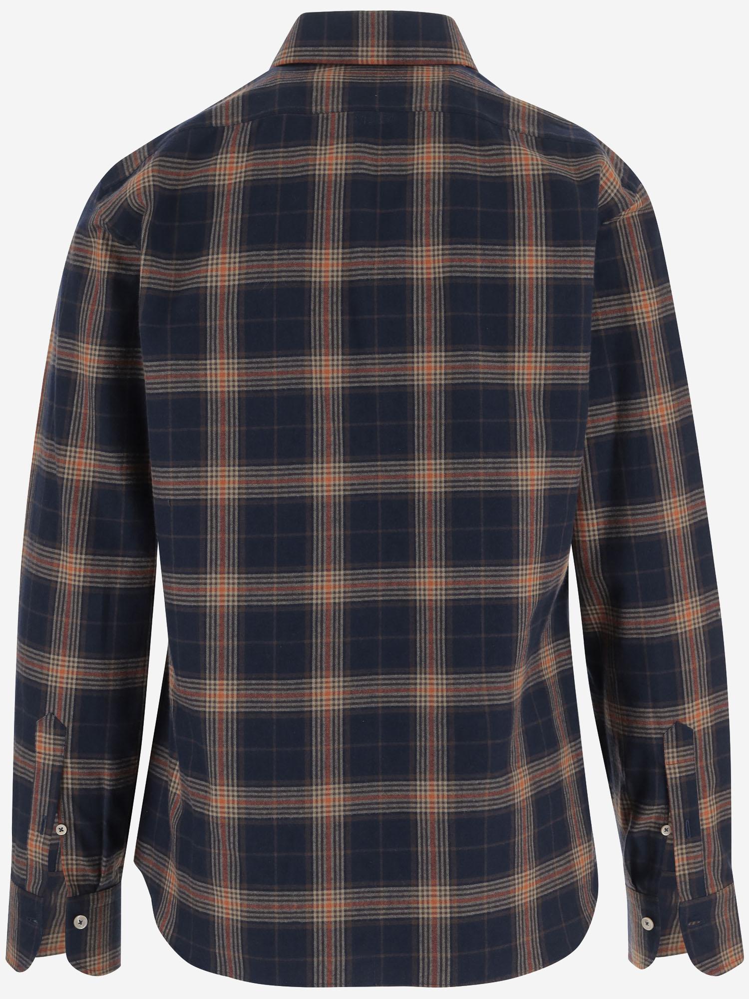 CAMICIA IN COTONE CON MOTIVO A QUADRI REGENT6 75Q4630 GHERARDI 