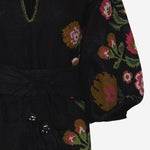 ABITO KEILA IN LINO KEILA BLACK PHILIPPA 1970 