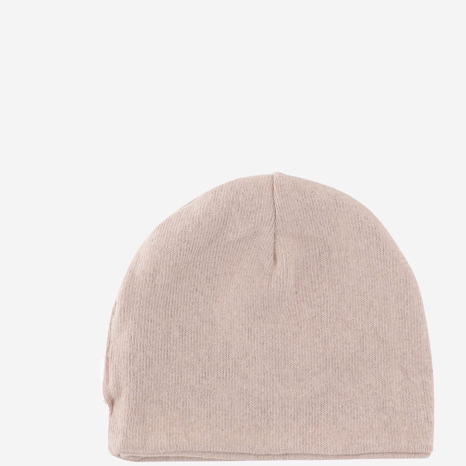 Beanie in misto cotone stretch 25W153 NUDE 1+ IN THE FAMILY KIDS 