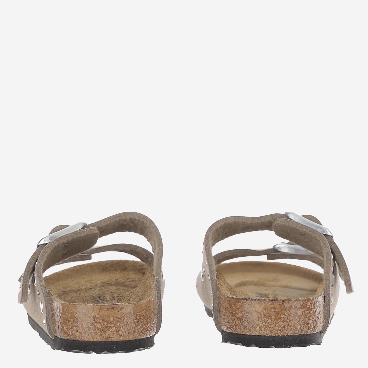 SANDALI ARIZONA RIVET IN SUEDE 1031708 GRAYTAUPE BIRKENSTOCK KIDS 