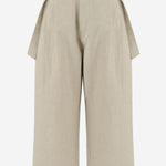 PANTALONI JUMPER IN COTONE E LINO HPS25B2335W173 PLASTER LAUREN MANOOGIAN 