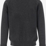 MAGLIONE IN CASHMERE U100WS CHARCOAL OLIVER LATTUGHI 